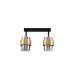 9236387 Плафонска светилка SIANNA 2xE27 Smoke Glass & Brass gold Metal Nova Luce